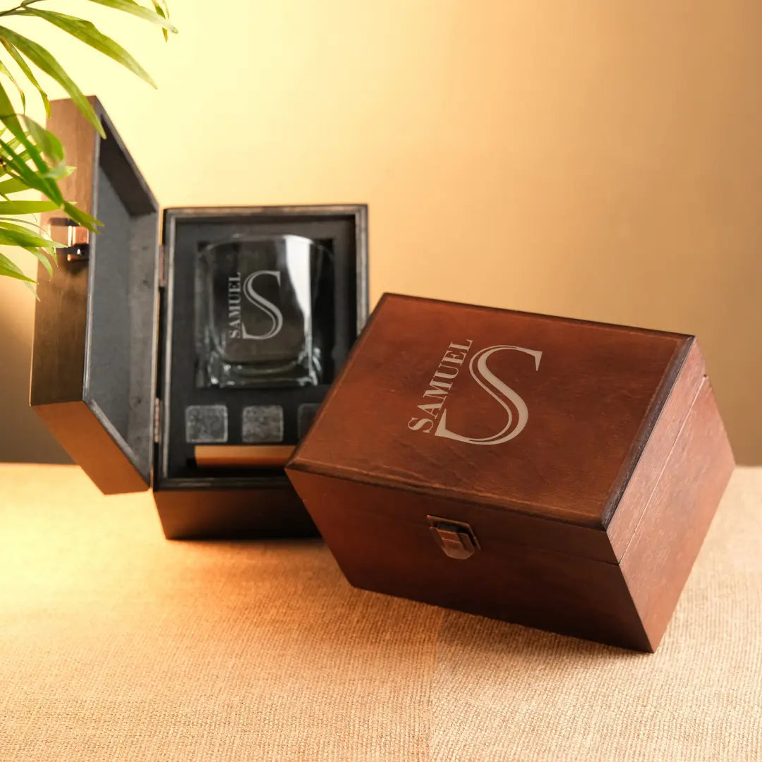 Personalized Whiskey Glasses Gift Set