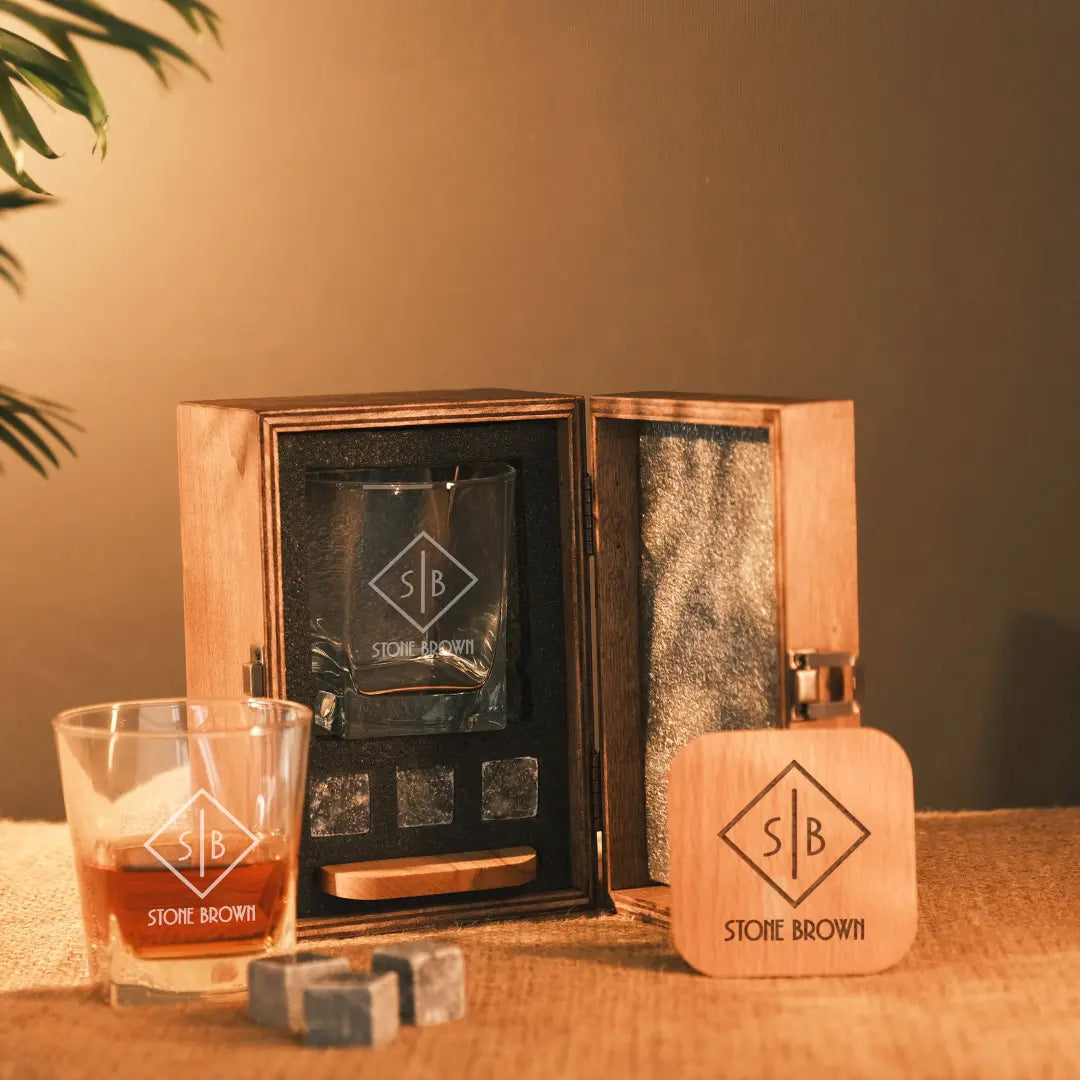 Personalized Whiskey Glasses Gift Set