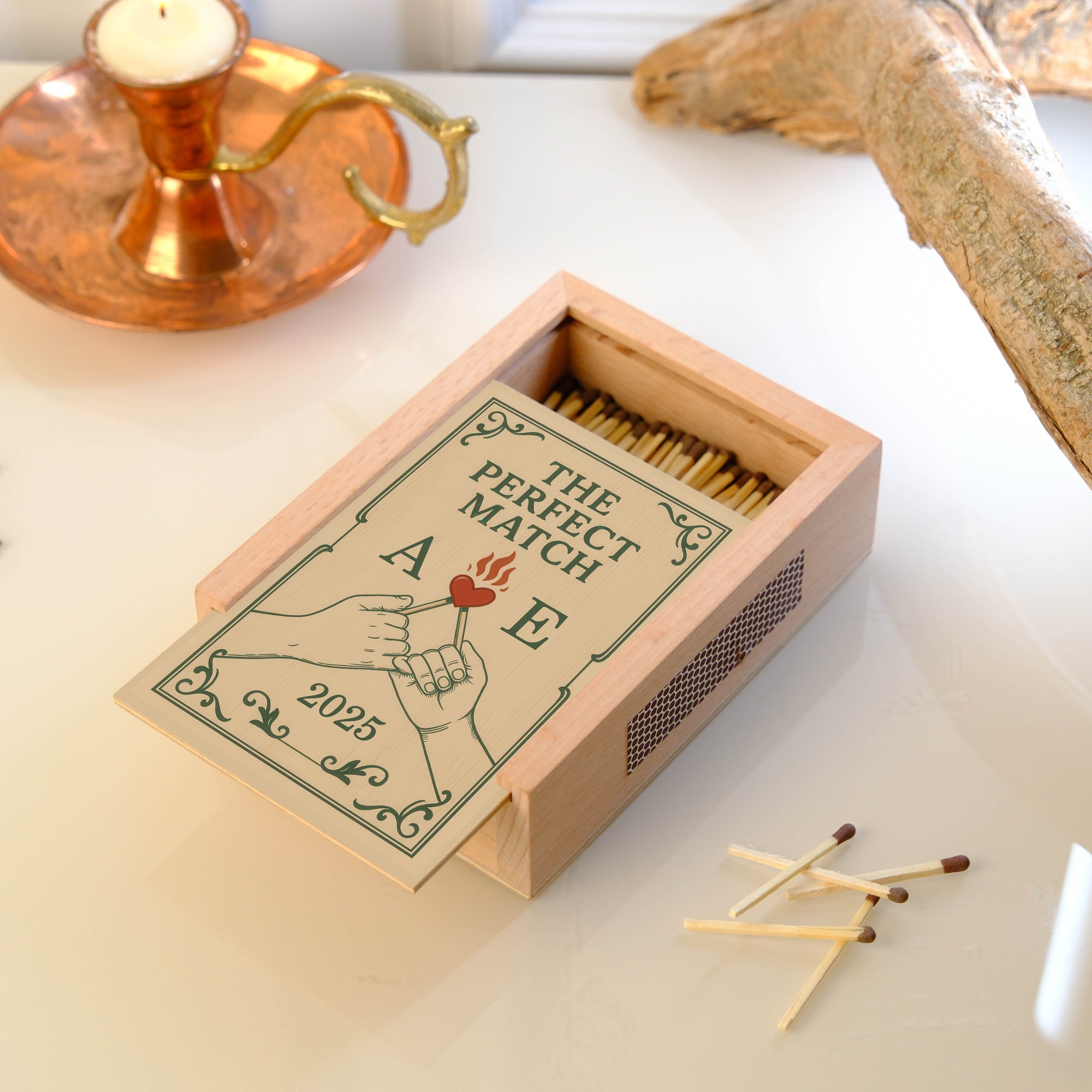 Personalized Wooden Matchbox