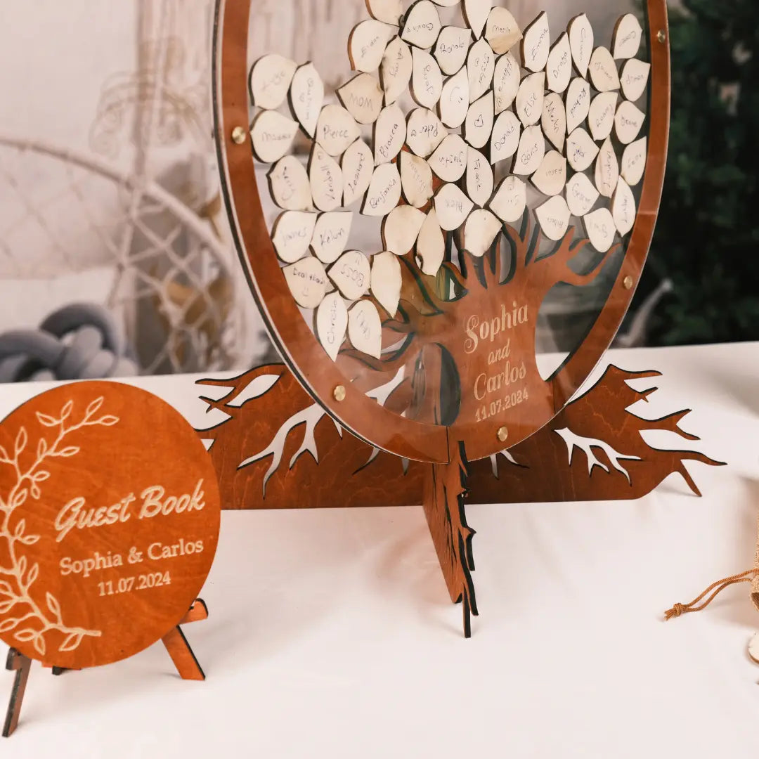 Personalized Family Tree Guest Book Frame