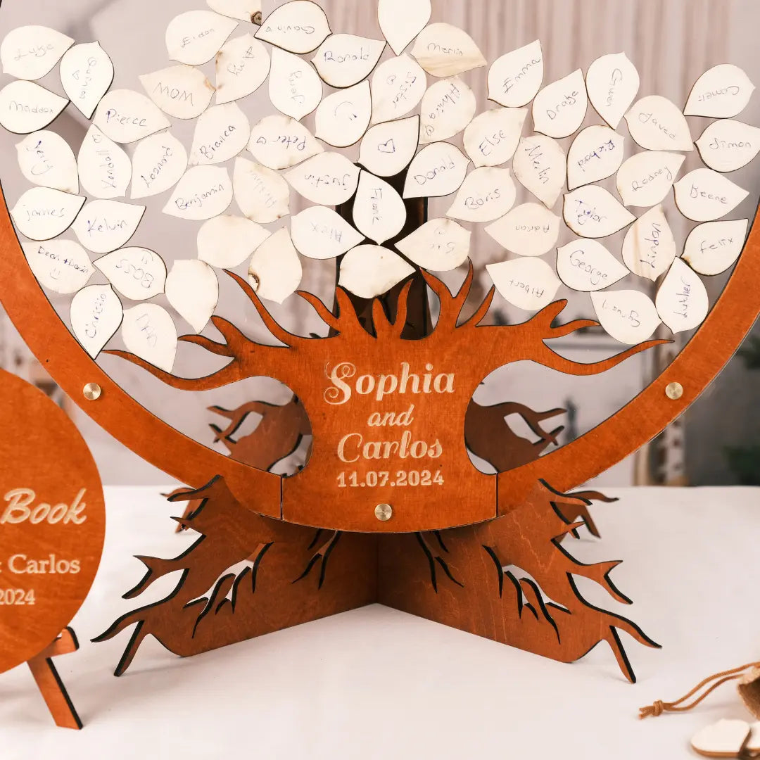 Personalized Family Tree Guest Book Frame