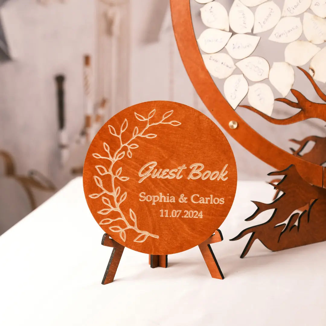 Personalized Family Tree Guest Book Frame