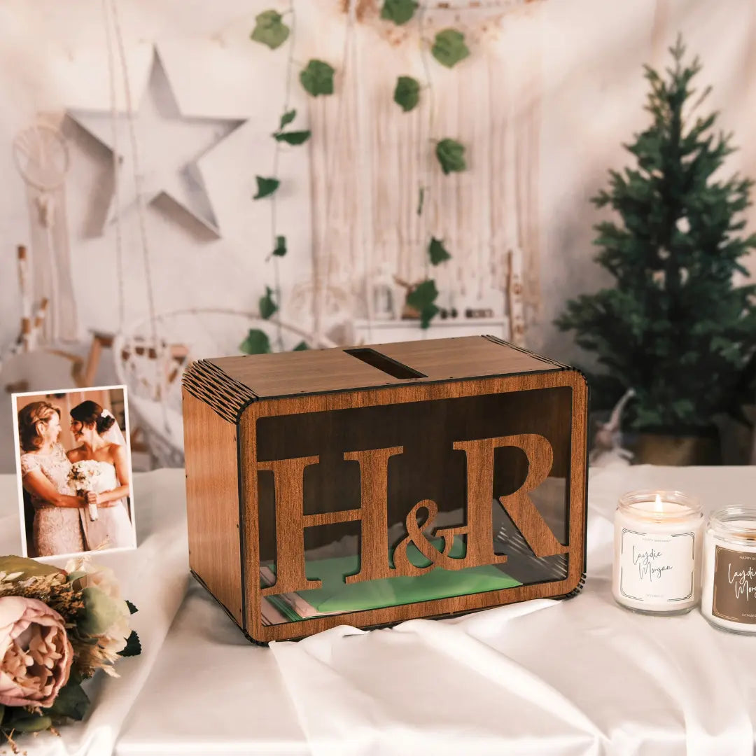 Personalized Wedding Card Box