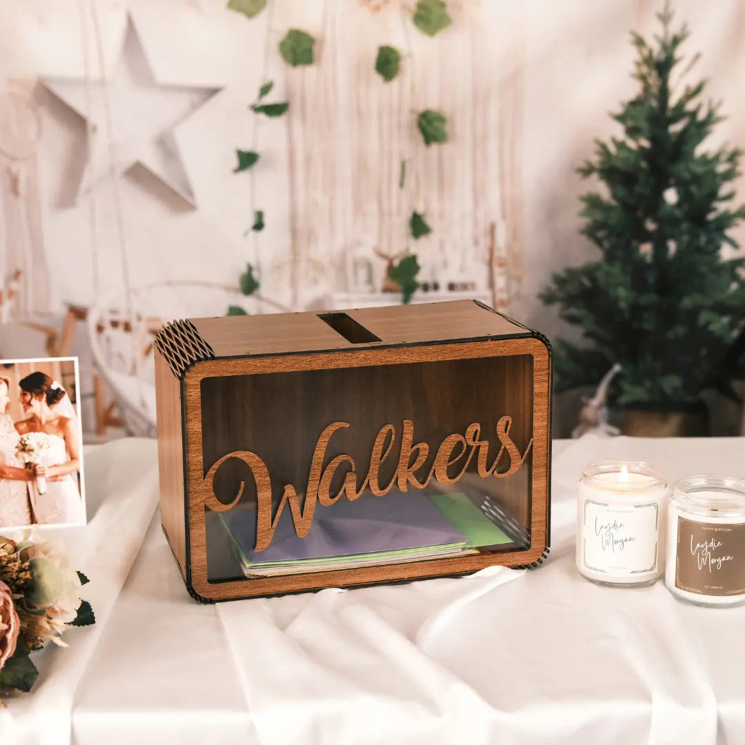 Personalized Wedding Card Box