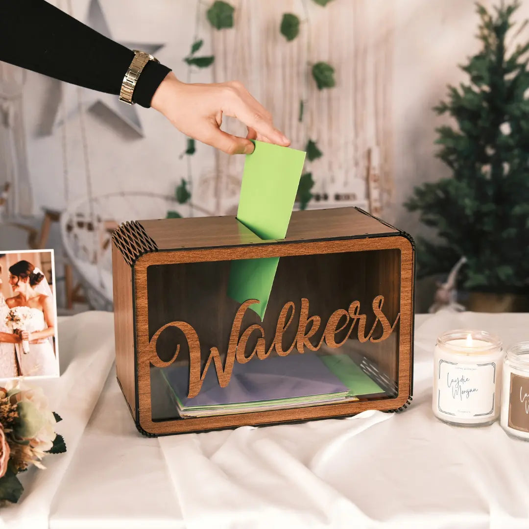 Personalized Wedding Card Box