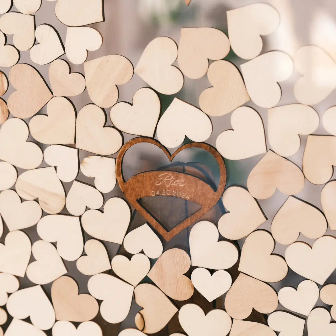 Personalized Wooden Wedding Guest Book