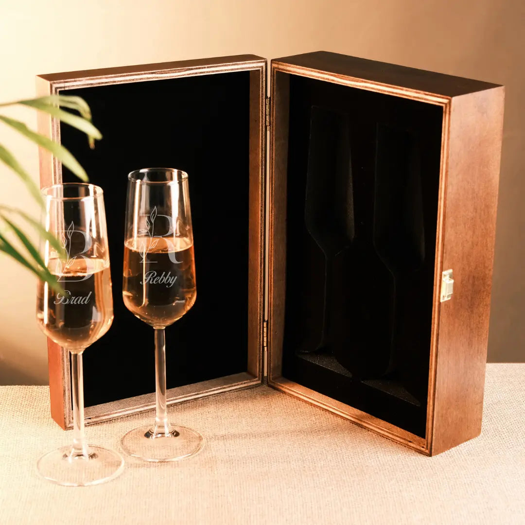 Personalized Champagne Flutes