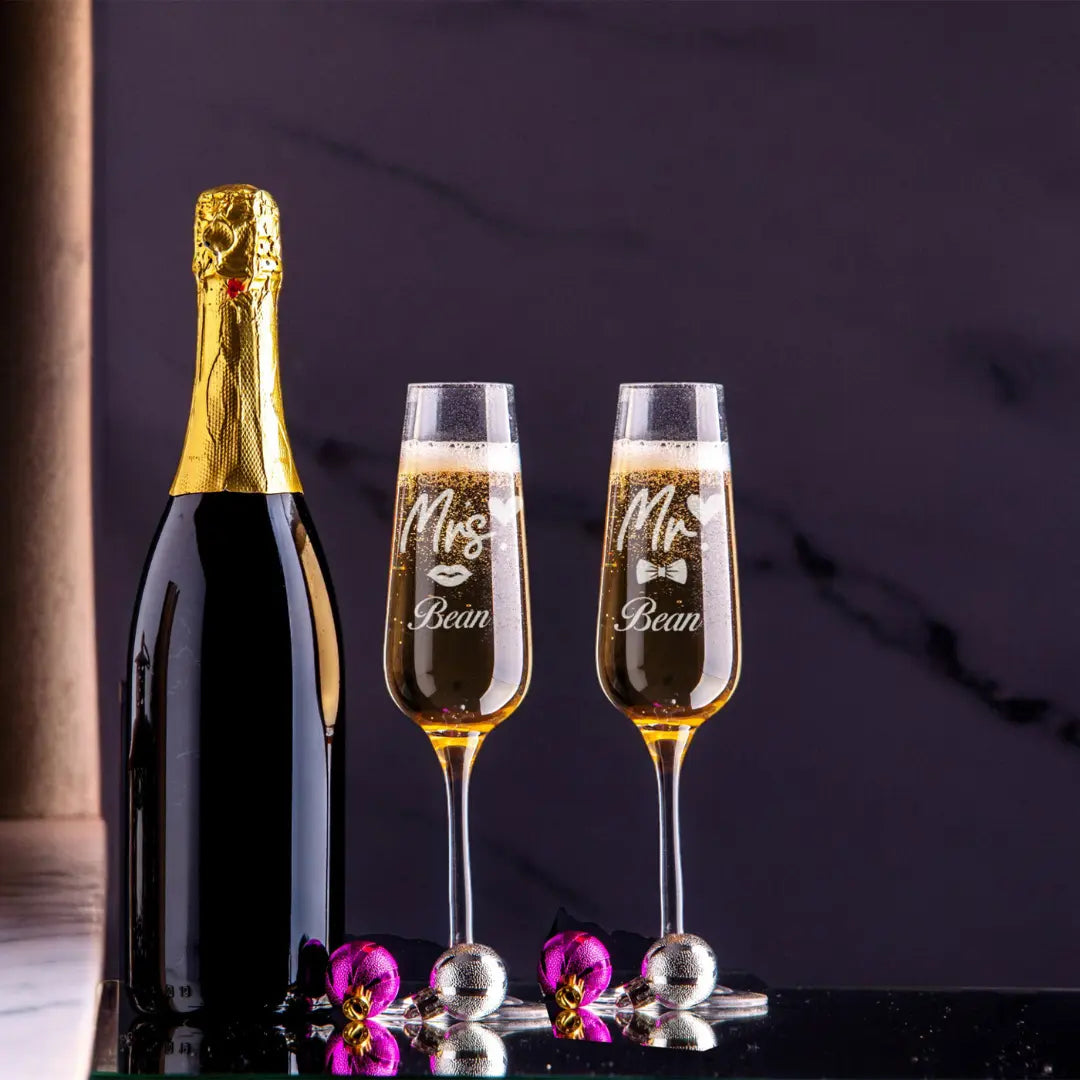 Personalized Champagne Flutes