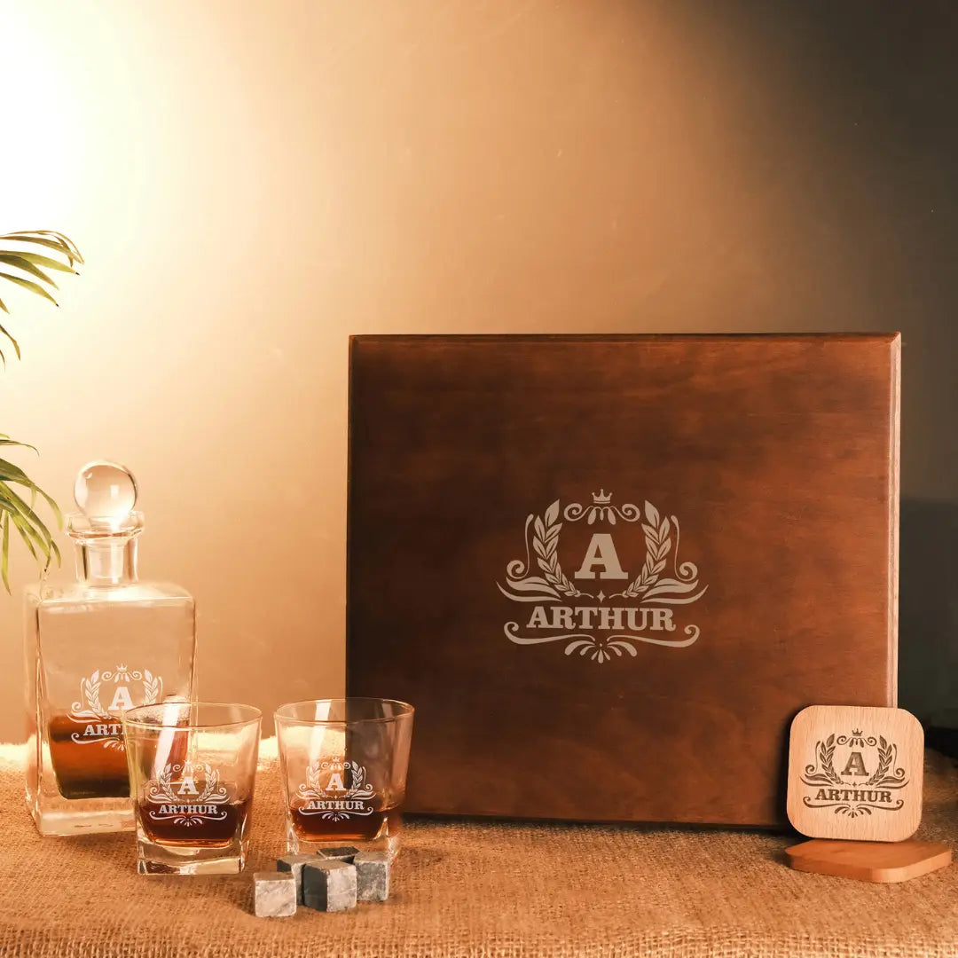 Personalized Whiskey Decanter Set