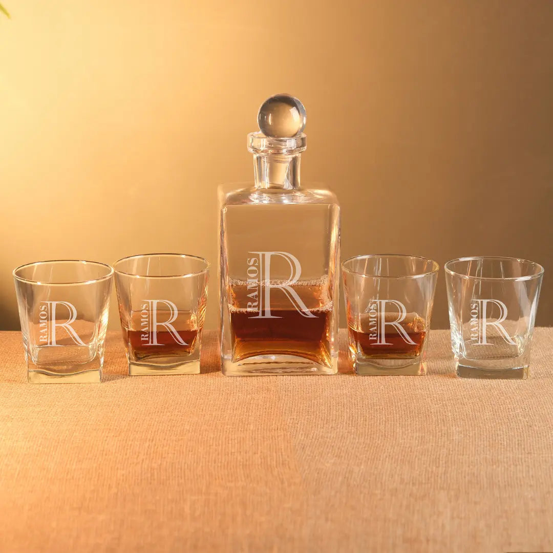 Personalized Whiskey Decanter Set