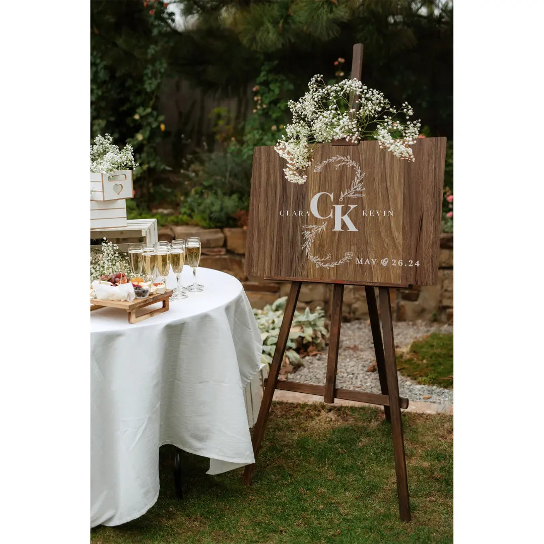 Personalized Wooden Wedding Guest Book Sign